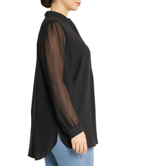 Plus Size Long Sleeve Poet Blouse