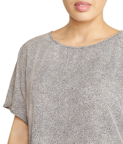 Plus Size Rambling Dot Bateau Blouse