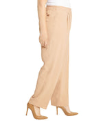 High Rise Fly Front Pleated Pants