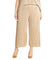 Plus Size Pleated Knit Pull-On Wide Leg Crop Pants