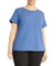 Plus Size Scallop Short Sleeve T-Shirt