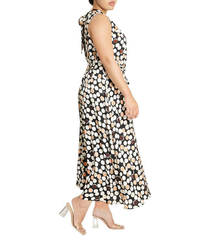 Halter Neckline Midi Dress