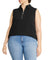 Plus Size Cool Knit Zip Front Polo Top