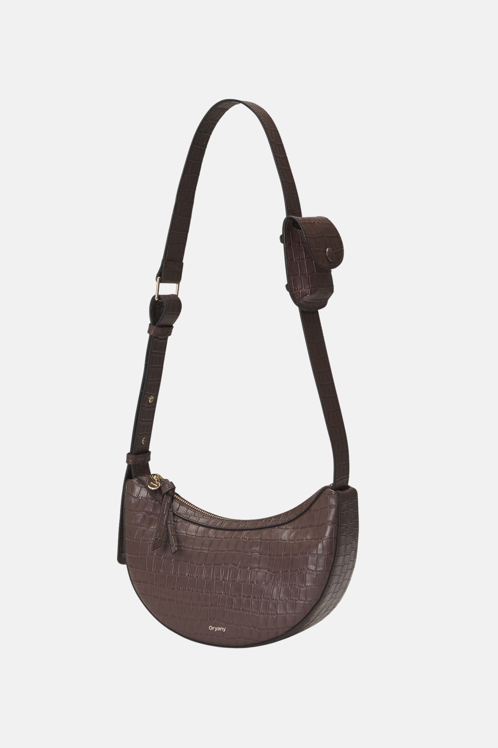  Oryany Oryany - Rookie Croco Crossbody Medium Handbags - Deep Brown / One Size - Default Title - Bonton