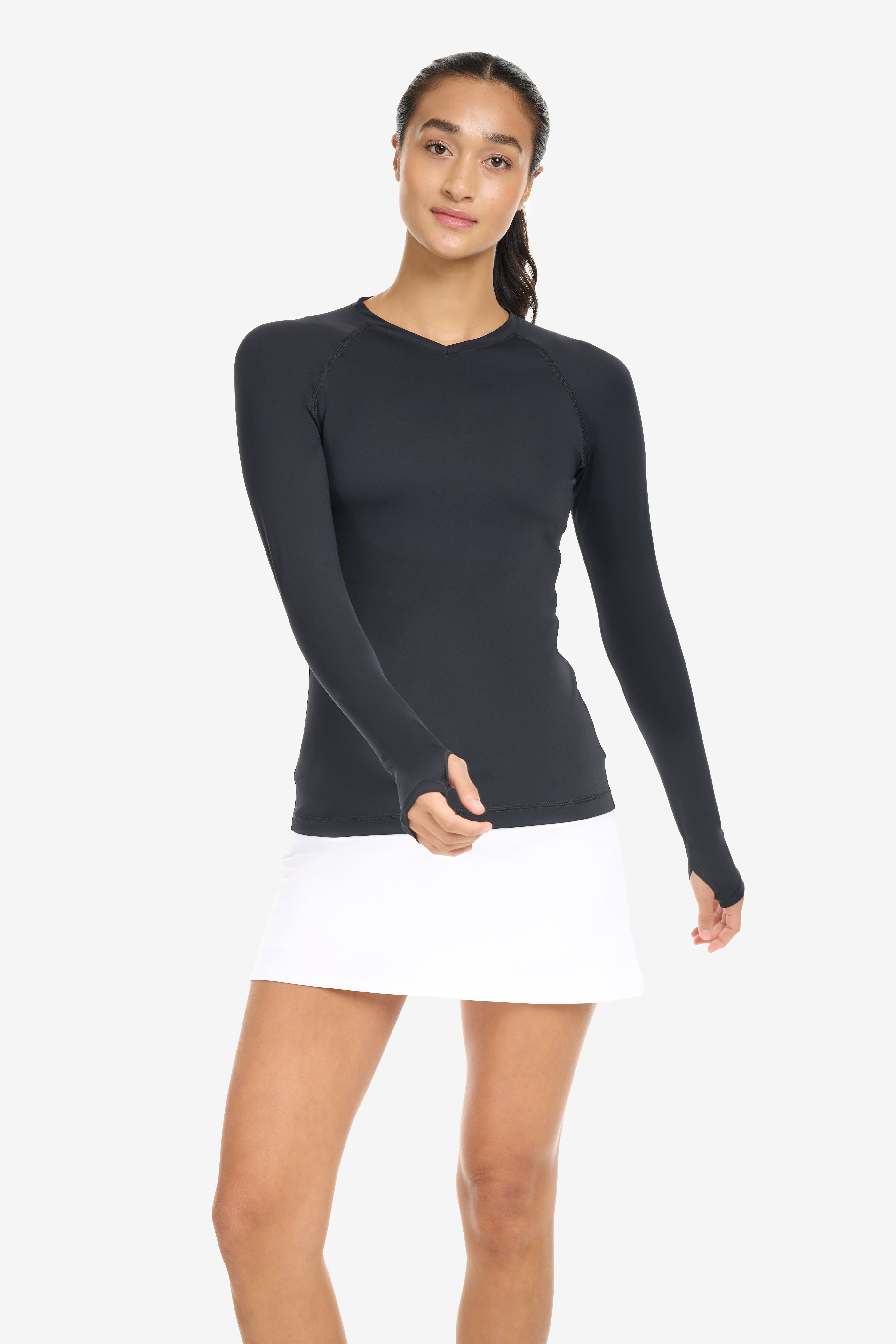  BloqUV WOMEN'S ACTIVE V-NECK (2002) - Black - Bonton