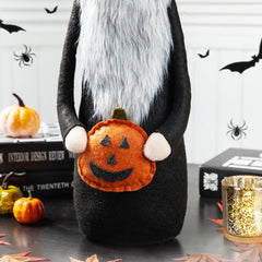 27.95"H Halloween Fabric Gnome Standing Decor