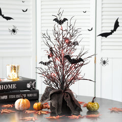 20"H Halloween Lighted Bats Table Tree Decor