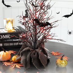 20"H Halloween Lighted Bats Table Tree Decor