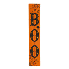 42"H Lighted Wooden BOO Porch Sign