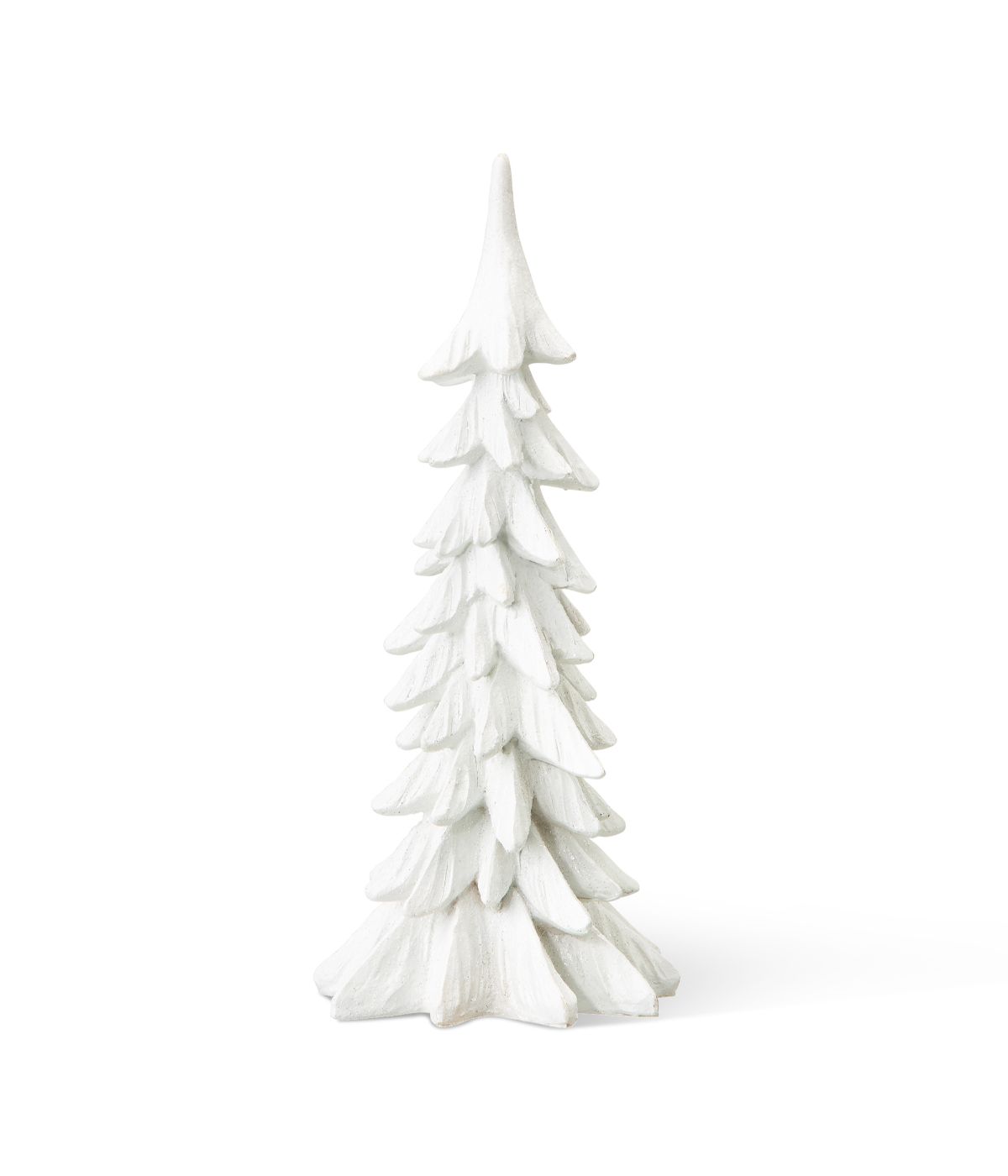  Glitzhome Resin Christmas Table Tree Decor White - White - Bonton