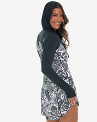 BLOQUV X JANTZEN- WOMEN'S RELAXED HOODIE DRESS (2009J)