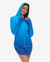 BLOQUV X JANTZEN- WOMEN'S RELAXED HOODIE DRESS (2009J)
