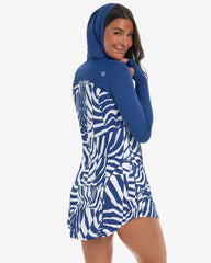 BLOQUV X JANTZEN- WOMEN'S RELAXED HOODIE DRESS (2009J)