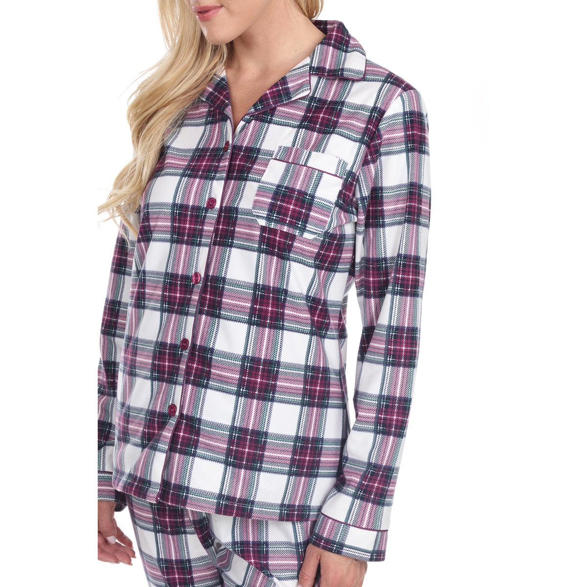  White Mark Women's Three Piece Pajama Set - S - Bonton