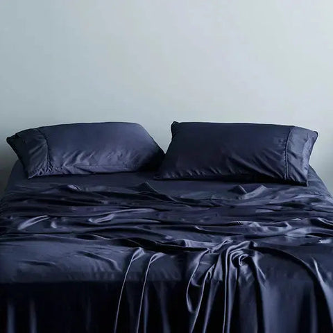 Ocean | Signature Sateen Pillowcase Set Made With 100% Organic Bamboo #Color_ocean