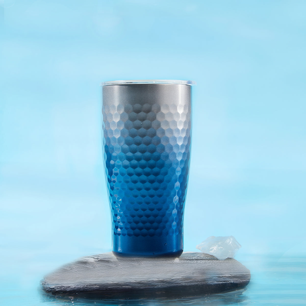  Acera Liven Glow™ Harmony Ceramic-Coated Stainless Steel Tumbler 19oz - Gradient Blue - Bonton