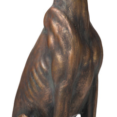 Sitting Greyhound Dog Statue 30.25"H