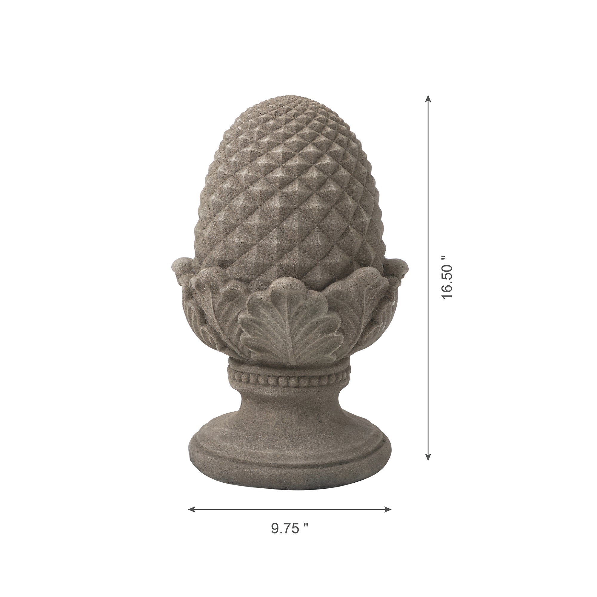  Glitzhome Artichoke Garden Statue 16.5