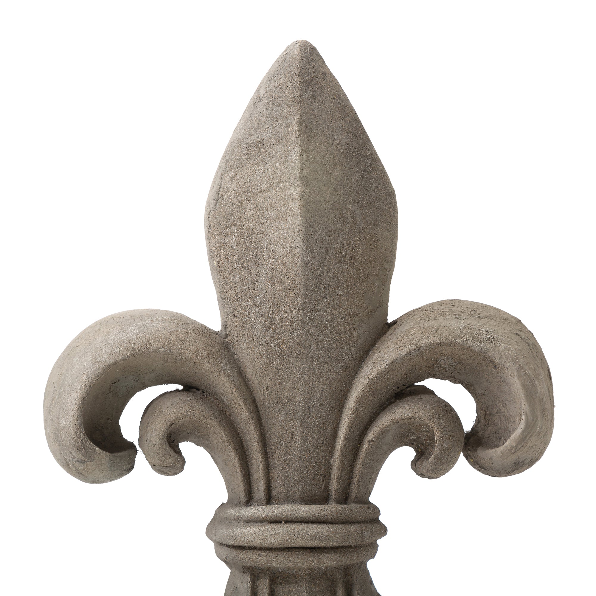  Glitzhome Standing Fleur De Lis Garden Statue - Brown - Bonton