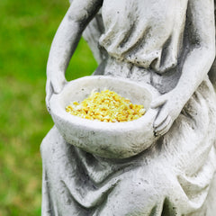 Angel Garden Statue with a Birdbath