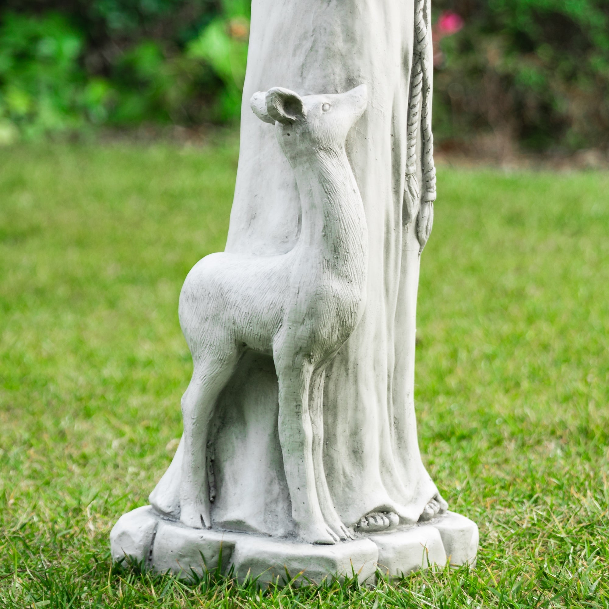  Glitzhome St. Francis Garden Statue - White - Bonton