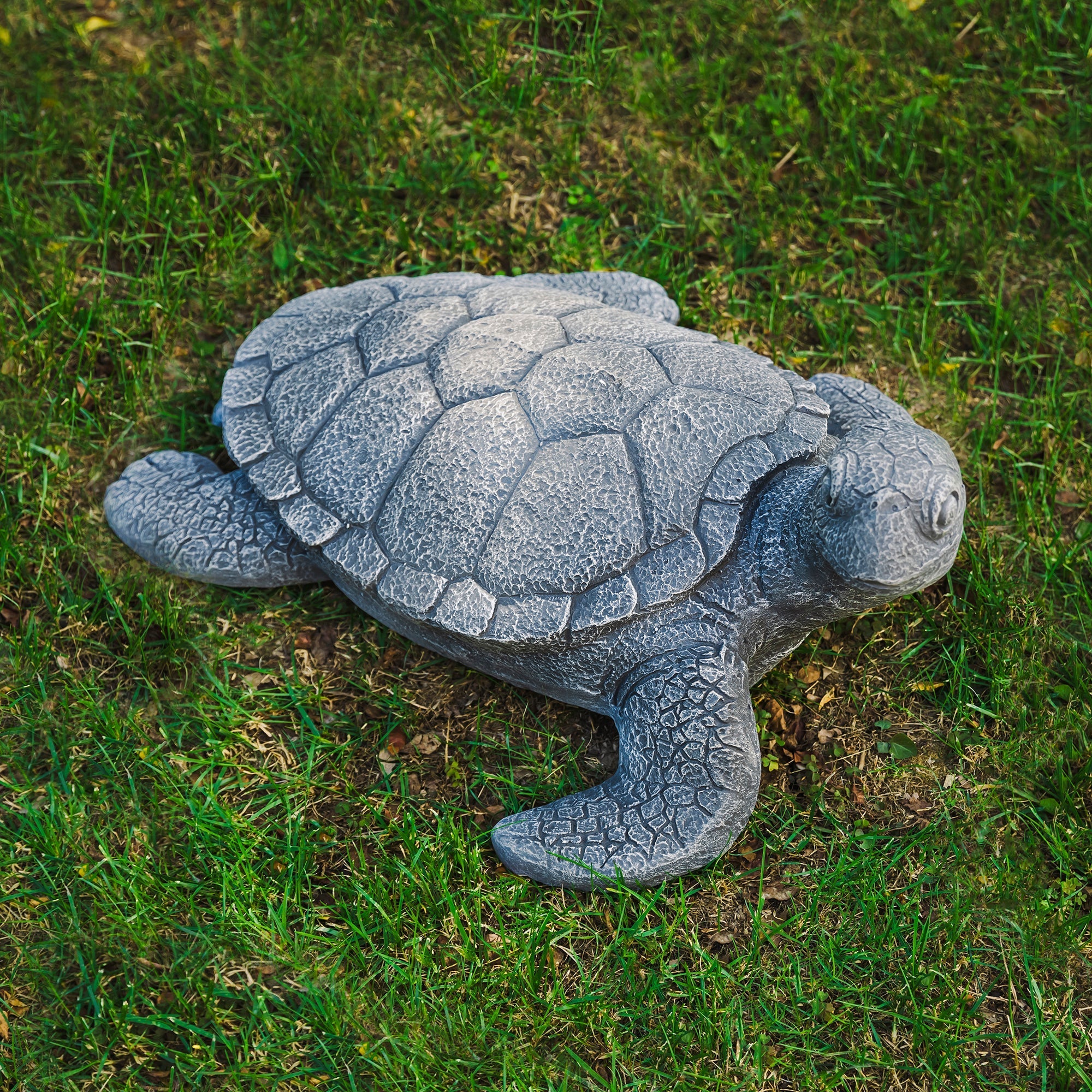  Glitzhome Tortoise Garden Statue - Gray - Bonton