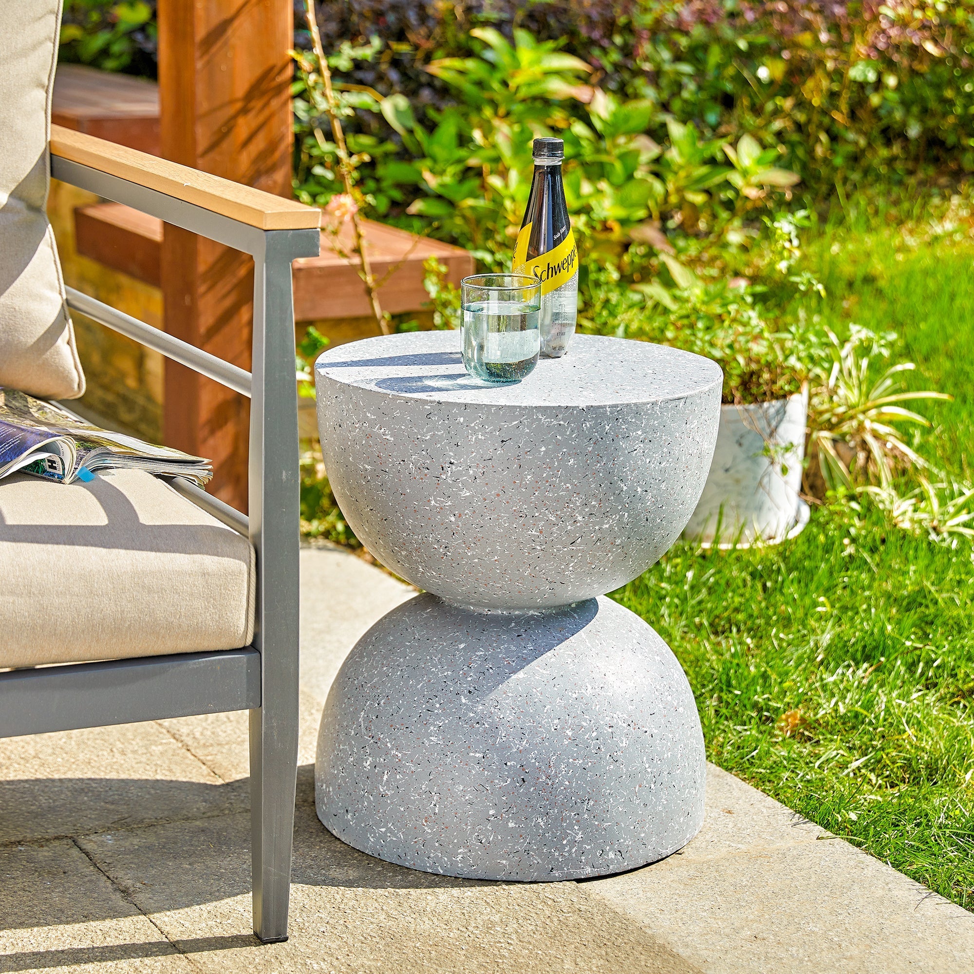  Glitzhome Multi-functional Garden Stool - Gray - Bonton