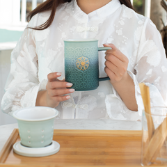 Flower of Life 3-in-1 Tea Mug With Infuser