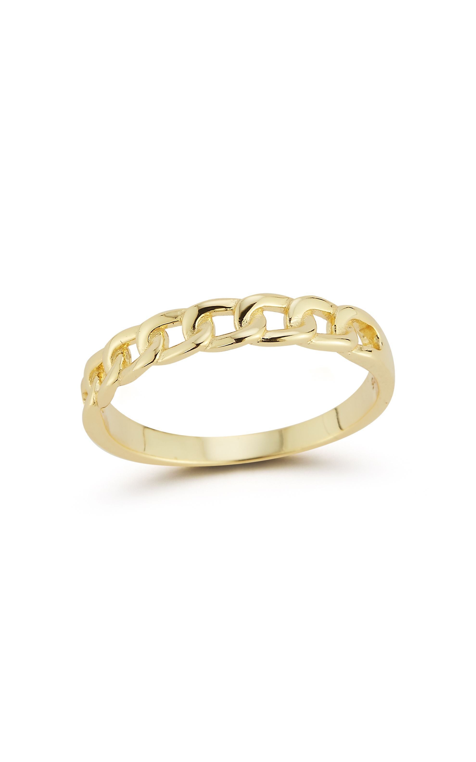  Relativity Curb Chain Ring 1 - Gold - Bonton