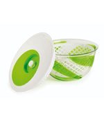Snips By Widgeteer Spin & Serve Salad Spinner, 20 Cups White/Green