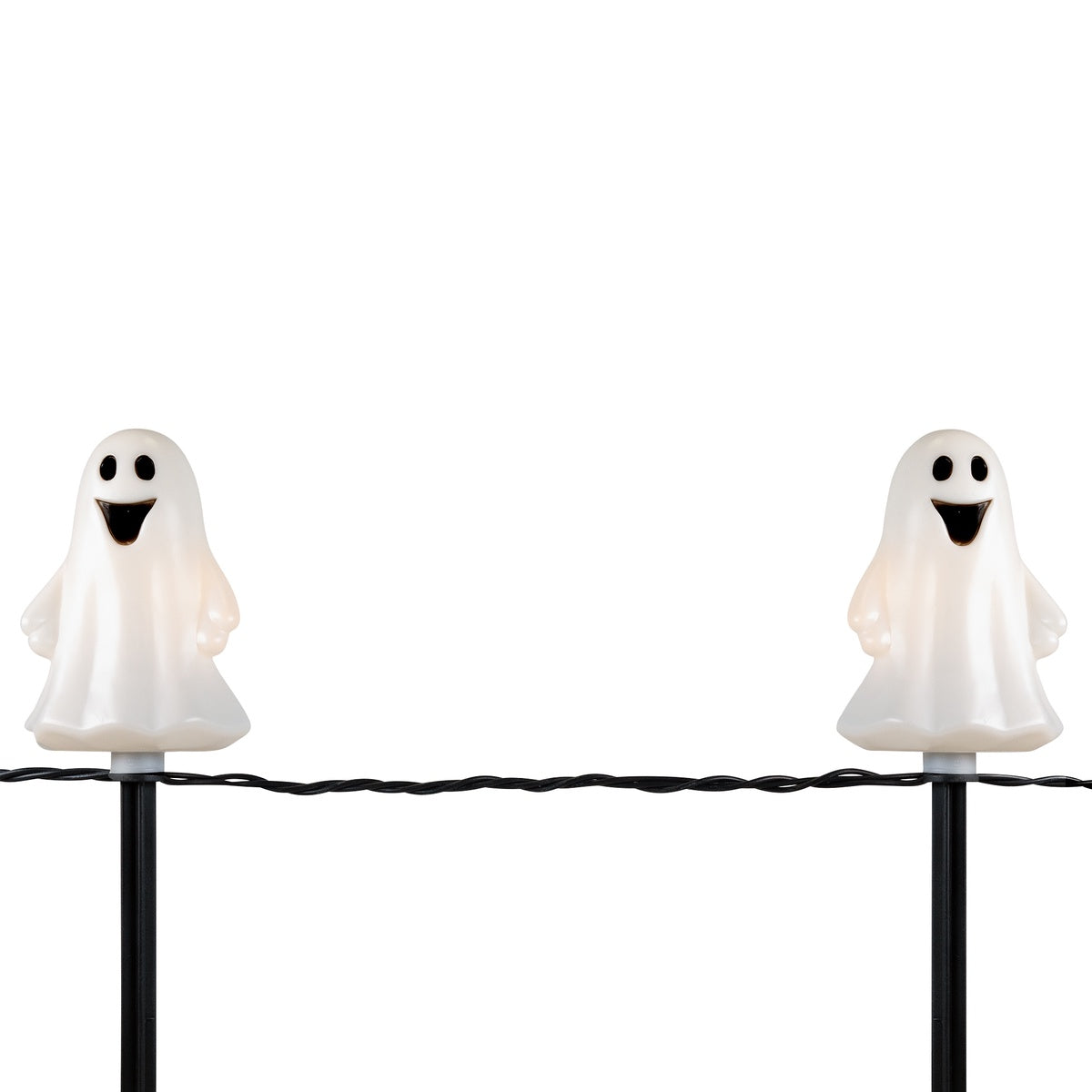  Northlight Set of 5 Ghost Shaped Halloween Pathway Markers - 3.75ft Black Wire - Default Title - Bonton