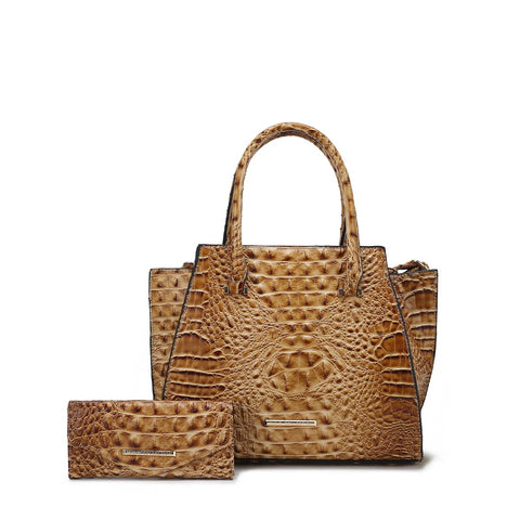Viridiana Croc Tote Bag and Set