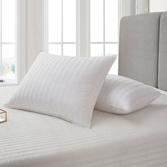 Cotton Damask Stripe Down Soft Pillow