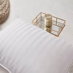 Cotton Damask Stripe Down Soft Pillow