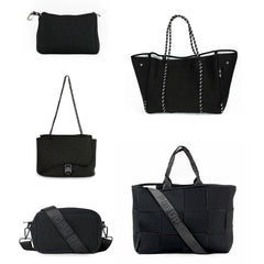 Icon Tote + Camera Bag + Flap Crossbody + Everyday Tote + Pouch - Black