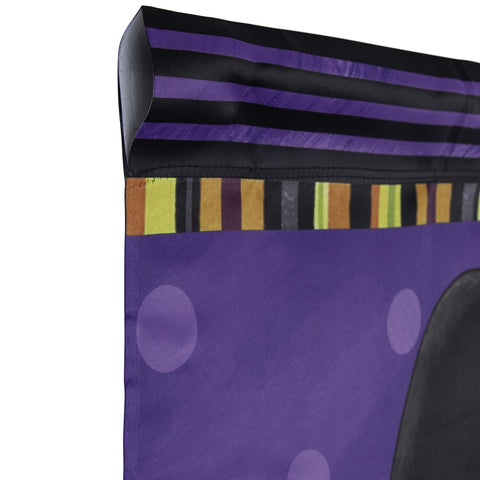 Happy Halloween Pumpkin in a Witch Hat Outdoor House Flag 28" X 40"