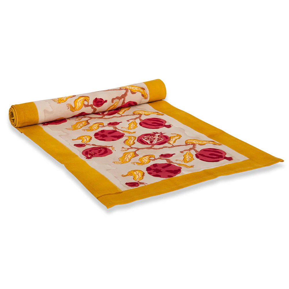  Couleur Nature Pomegranate Yellow/Red Runner - Yellow/Red - Bonton