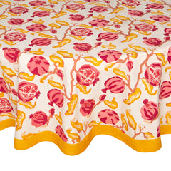 Pomegranate Yellow/Red Tablecloth