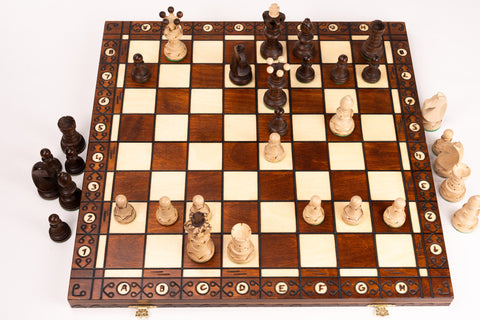 21" Ambassador Wooden Chess Set - Chess Set - Chess-House