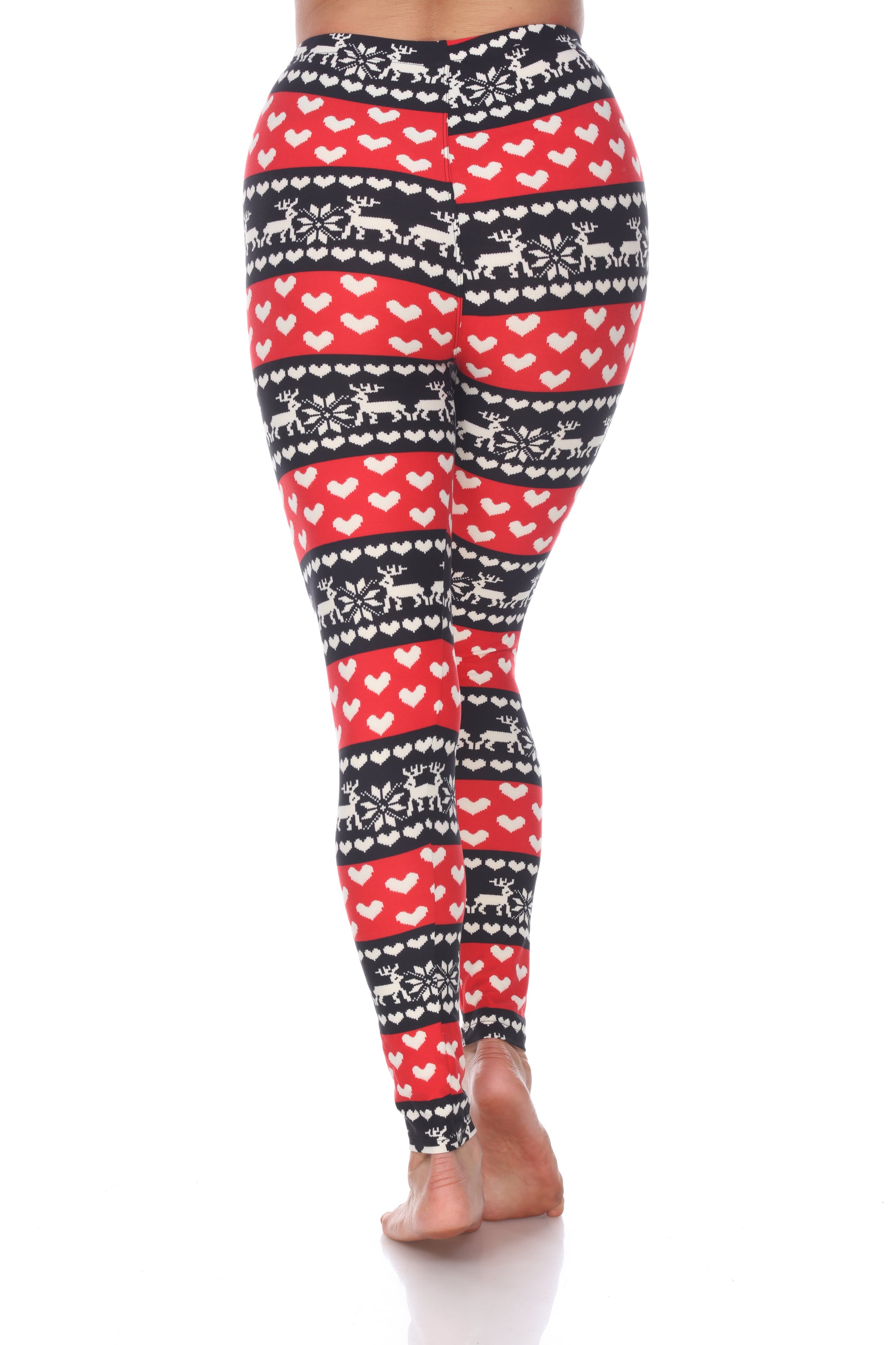  White Mark Women's One Size Fits Most Printed Leggings - one size - Bonton