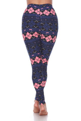 Women's One Size Fits Most Argyle Print Leggings