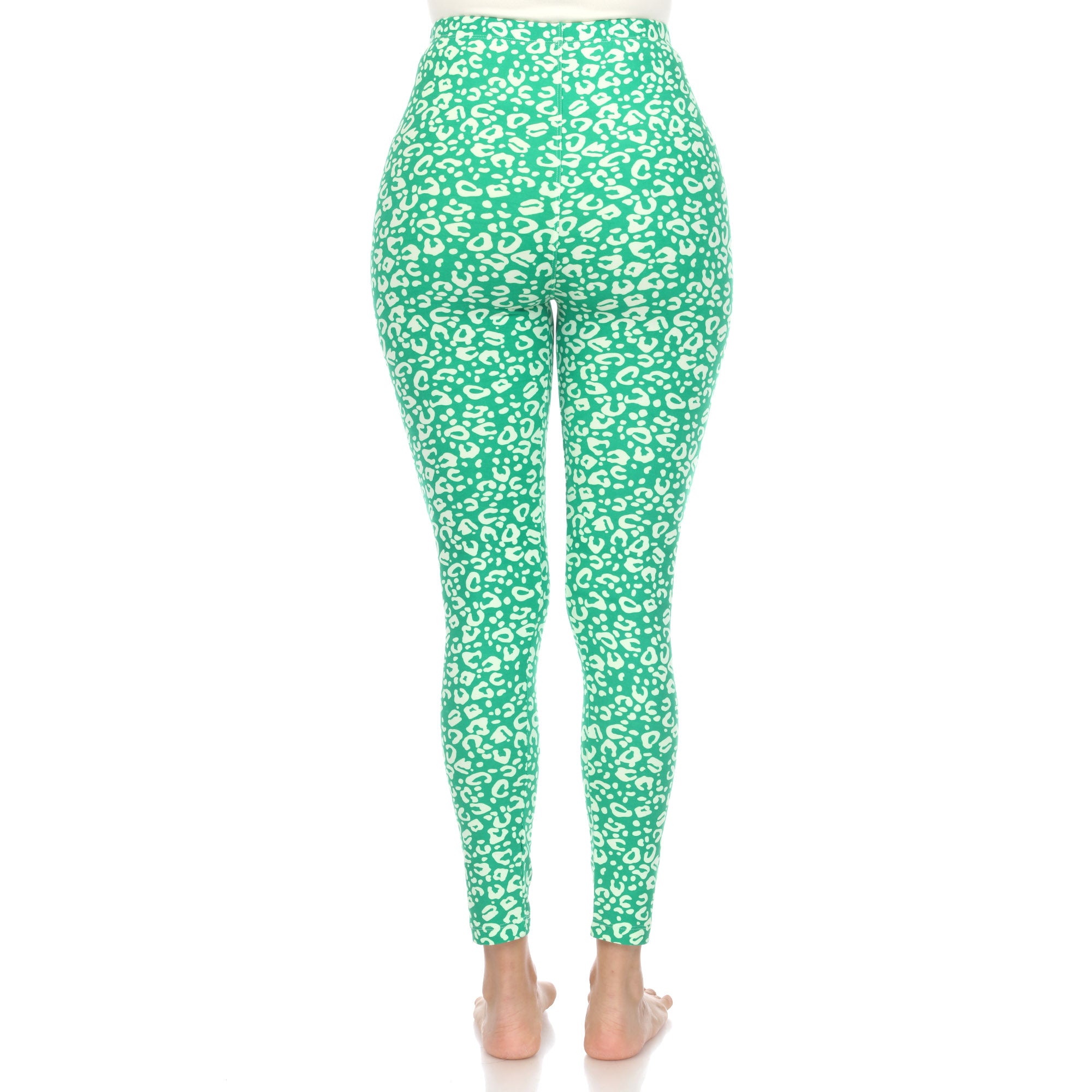  White Mark Super Soft Leopard Printed Leggings - one size - Bonton