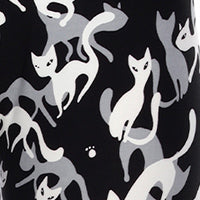  White Mark Plus Size Super Soft Cat Printed Leggings - one size - Bonton