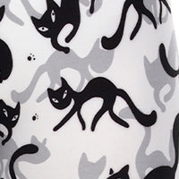  White Mark Plus Size Super Soft Cat Printed Leggings - one size - Bonton