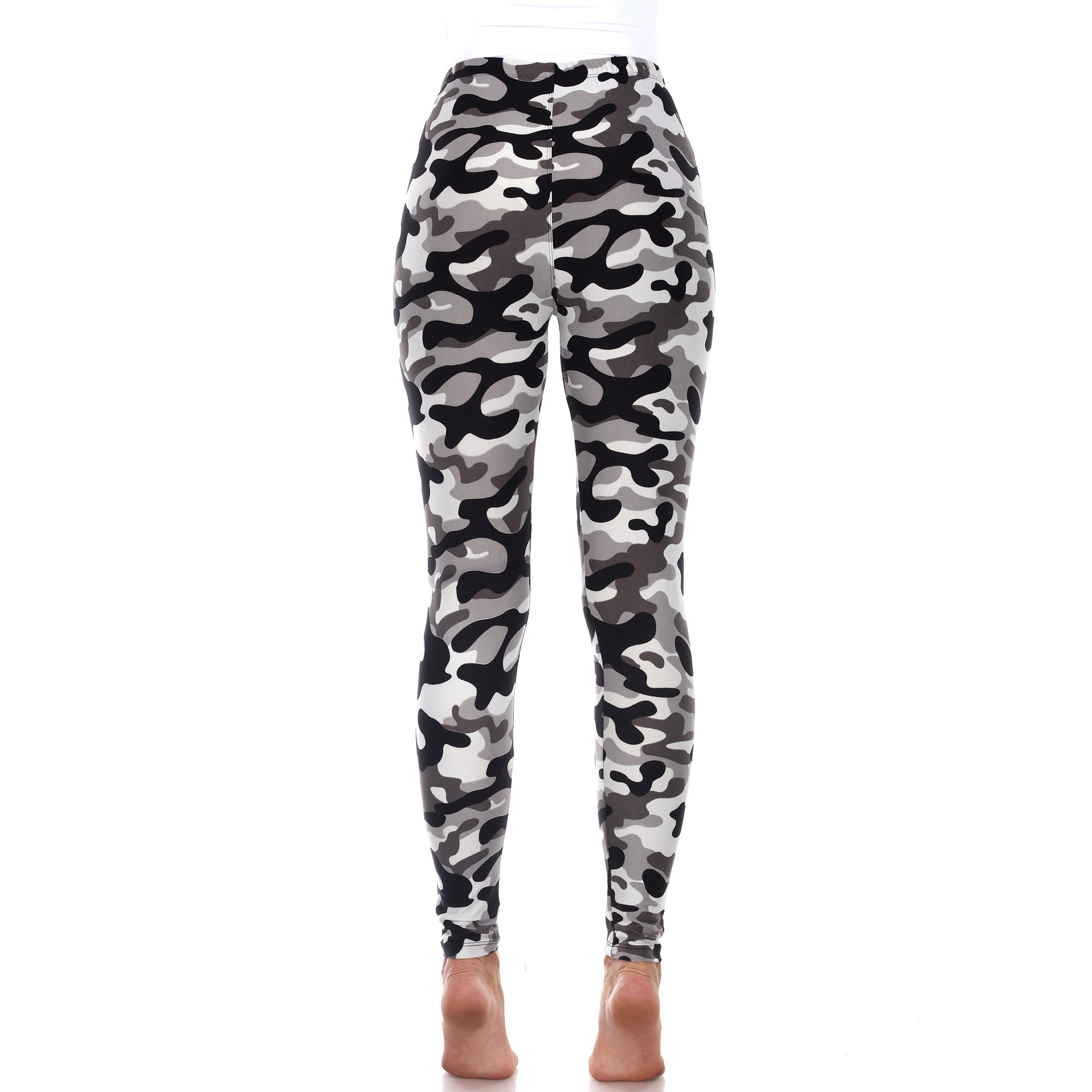  White Mark Super Soft Camo Printed Leggings - one size - Bonton