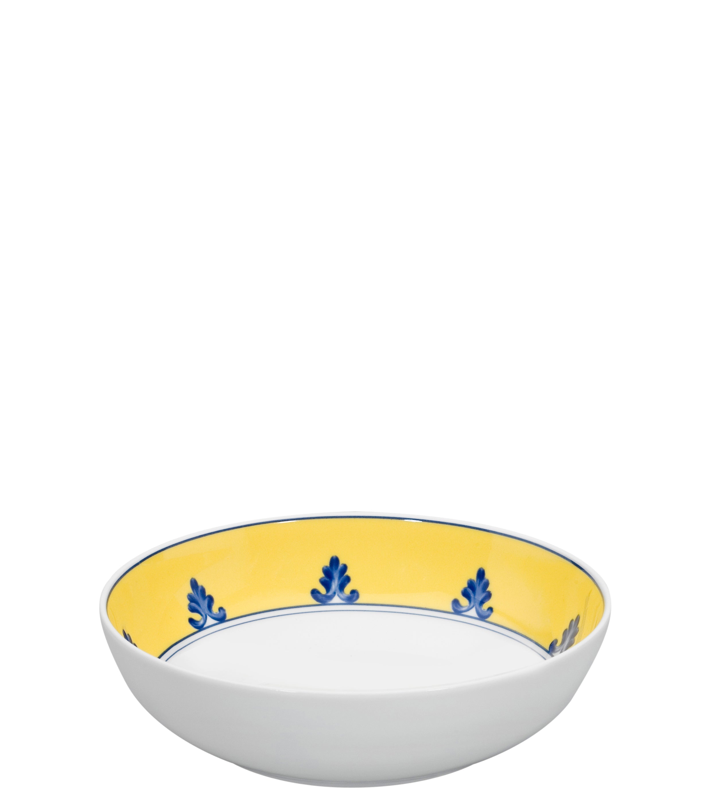  Vista Alegre Castelo Branco Cereal Bowls Set of 4 - Blue/White/Yellow - Bonton