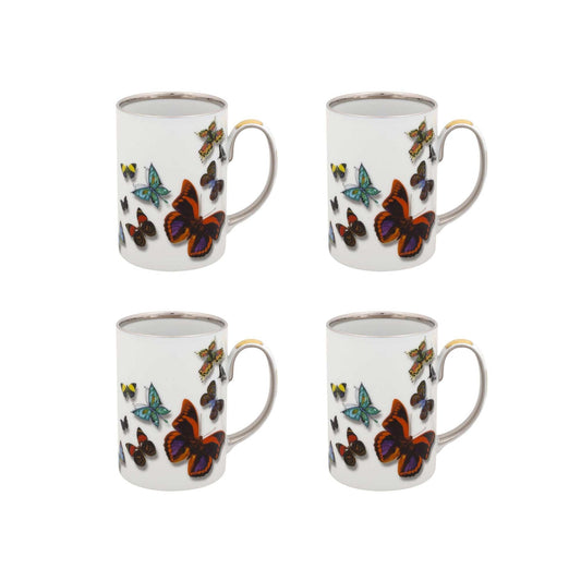 Butterfly Parade Mugs Set of 4