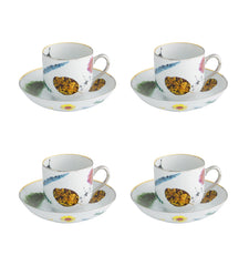 Caribe Tea Cups & Saucers Set of 4