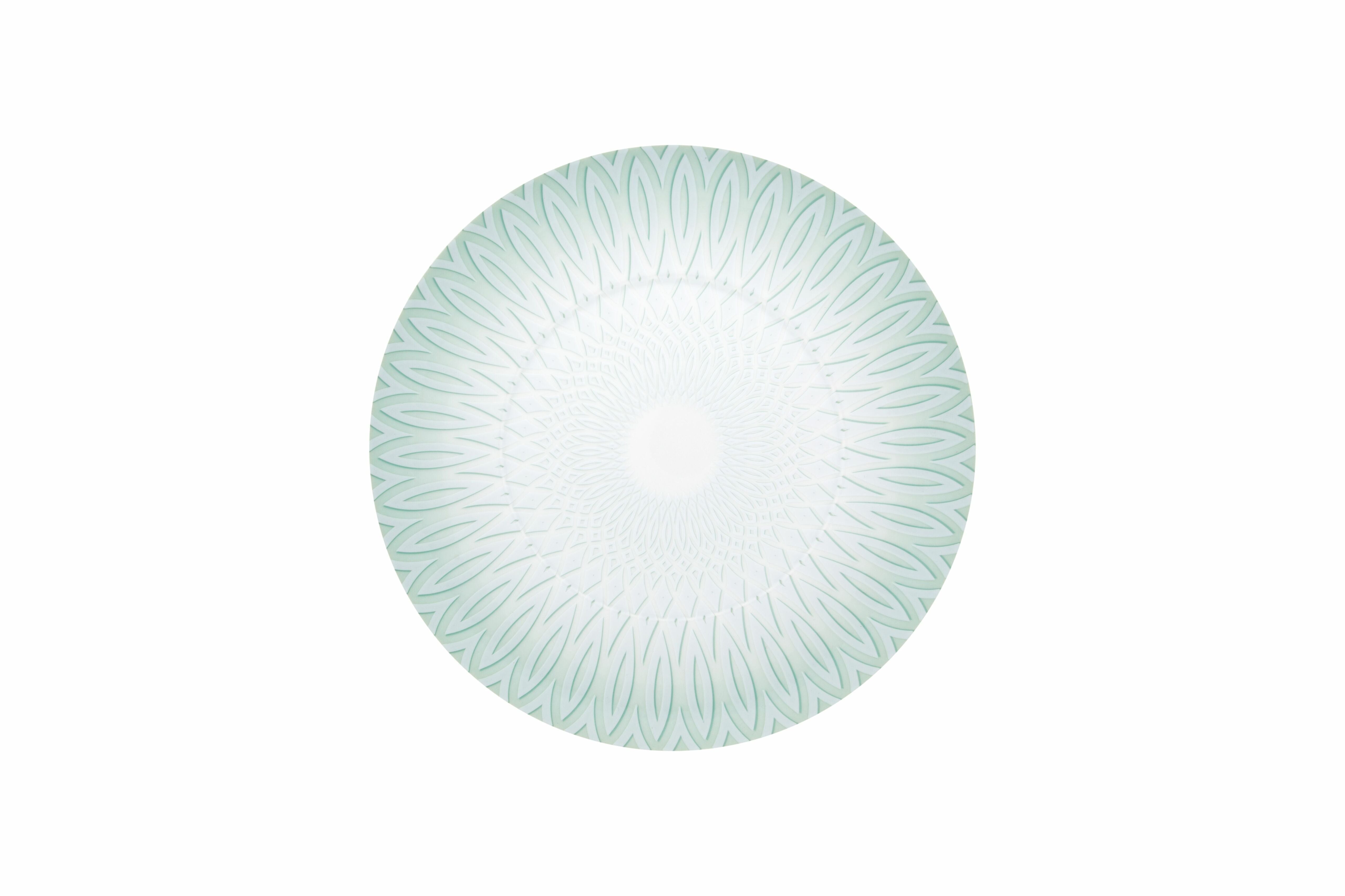  Vista Alegre Venezia Dessert Plates Set of 4 - Aqua/White - Bonton