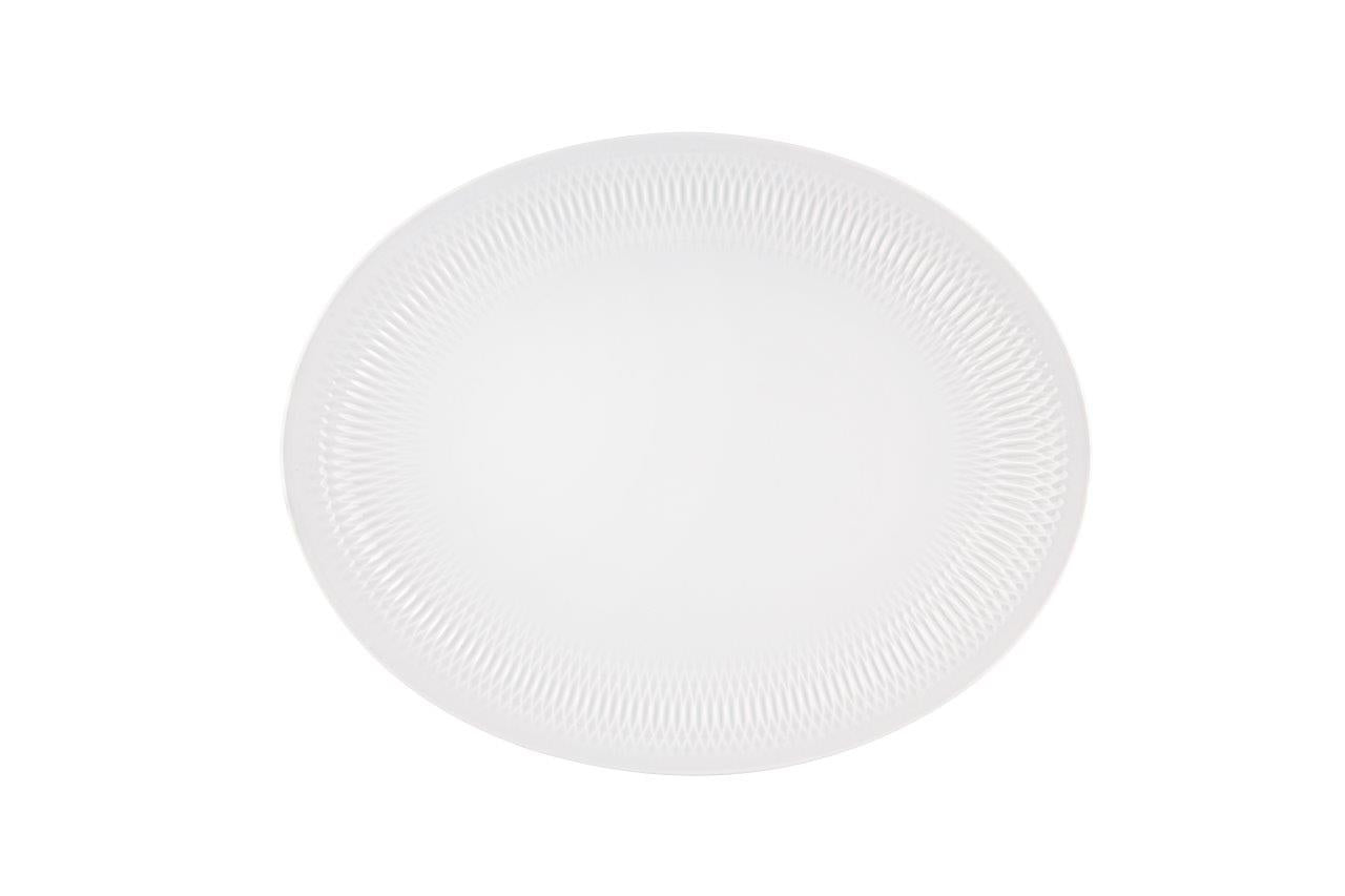  Vista Alegre Utopia Oval Platter - White - Bonton